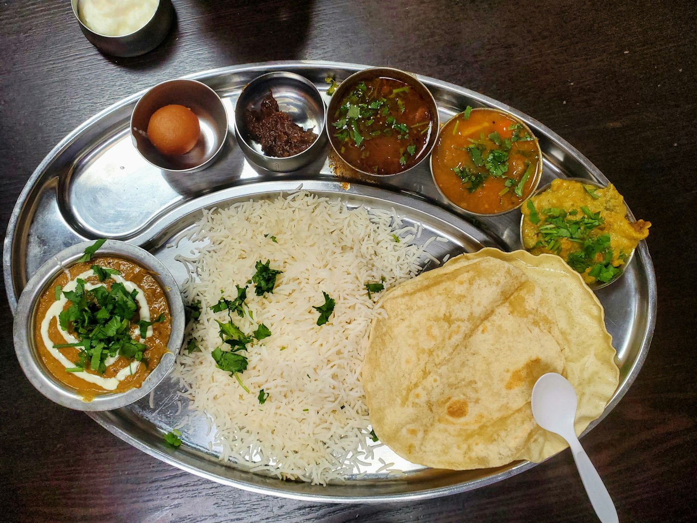 A photographed plate of food